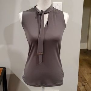 NWT Michael Kors gray sleeveless blouse